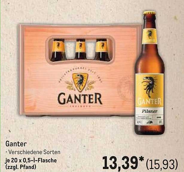 Ganter Bier - Verschiedene Sorten