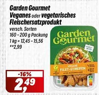 Garden Gourmet Veganes oder vegetarisches Fleischersatzprodukt