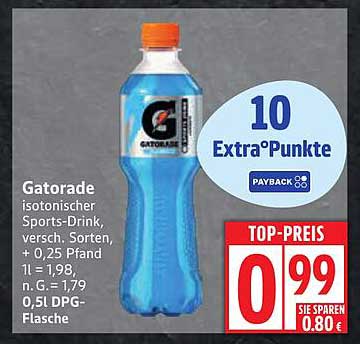 Gatorade isotonischer Sports-Drink, 0,5l Flasche