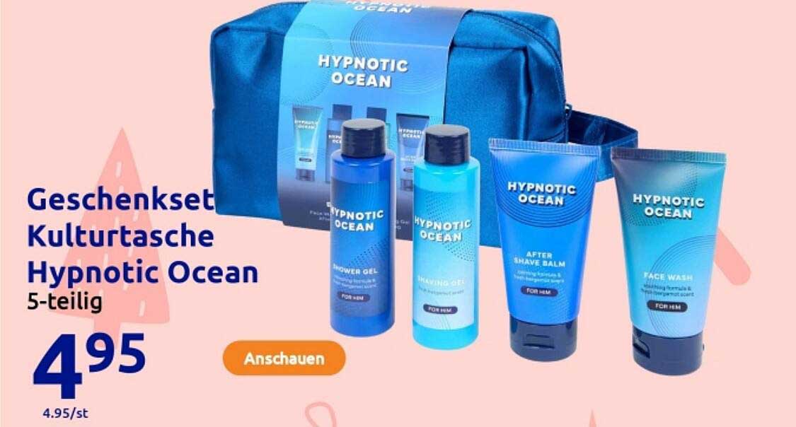 Geschenkset Kulturtaasche Hypnotic Ocean 5-teilig