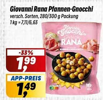 Giovanni Rana Pfannen-Gnocchi - Verschiedene Sorten, 280/300 g Packung