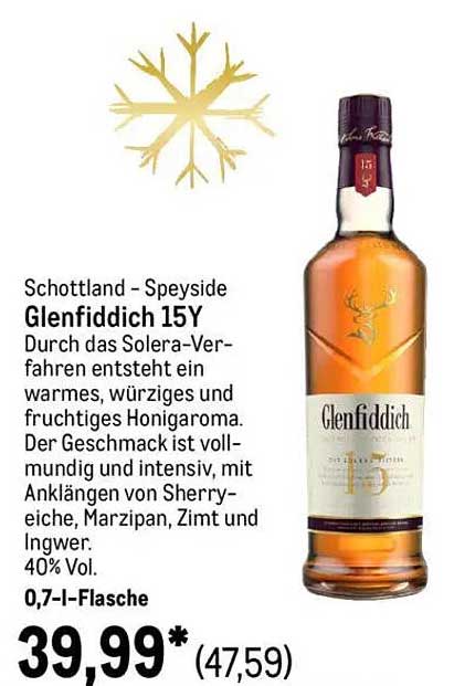 Glenfiddich 15Y – Ein schottischer Whisky für Kenner