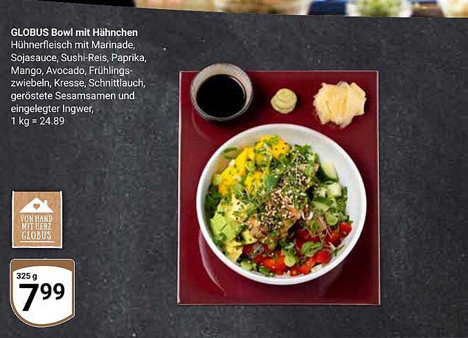 GLOBUS Bowl mit Hähnchen