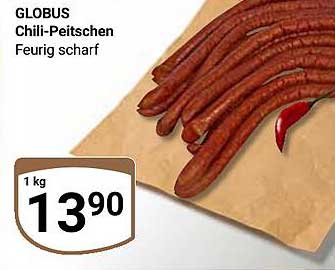 GLOBUS Chili-Peitschen Feurig scharf – 1 kg
