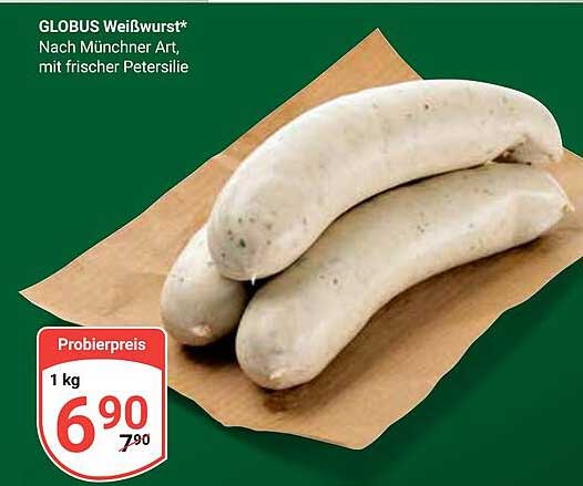 GLOBUS Weißwurst* Nach Münchner Art, mit frischer Petersilie