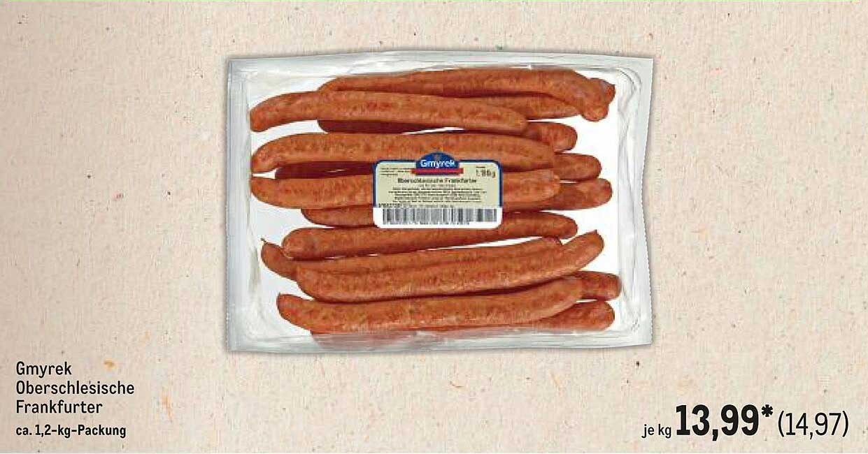 Gmyrek Oberschlesische Frankfurter 1,2 kg-Packung