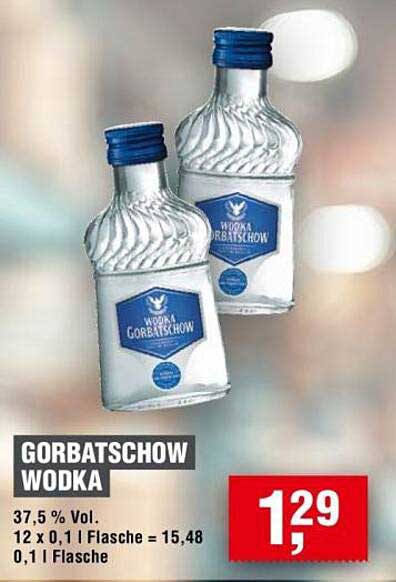 Gorbatschow Wodka 0,1 l Flasche