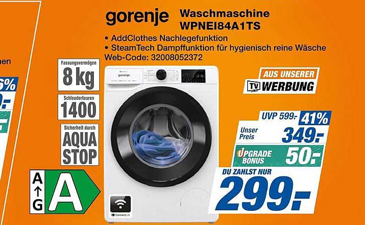 gorenje Waschmaschine WPNEI84A1TS