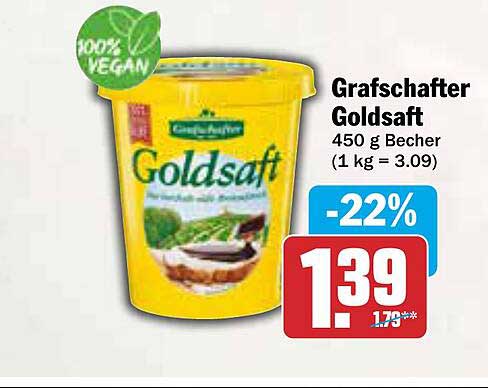 Grafschafter Goldsaft 450 g Becher