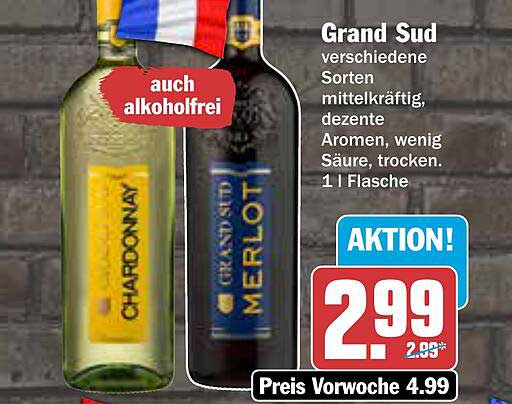 Grand Sud verschiedene Sorten - auch alkoholfrei