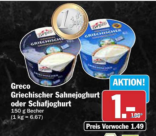 Greco Griechischer Sahnejoghurt oder Schafjoghurt 150 g Becher