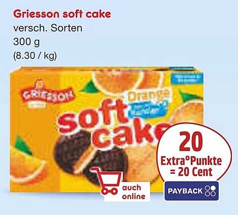 Griesson Soft Cake - verschiedene Sorten 300 g