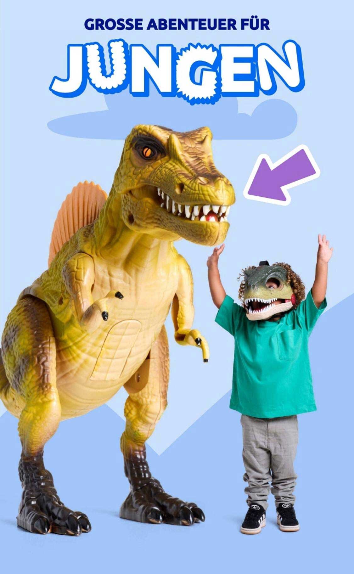 Große Abenteuer für Jungen: Tyrannosaurus Rex Spielzeug