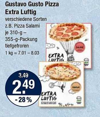 Gustavo Gusto Pizza Extra Luftig - Verschiedene Sorten