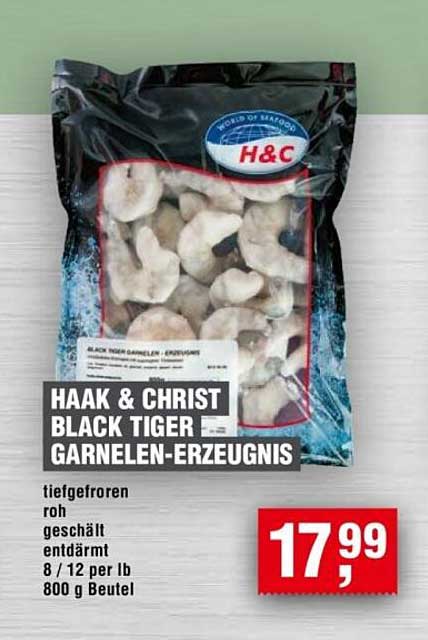 HAAK & CHRIST BLACK TIGER GARNELEN-ERZEUGNIS