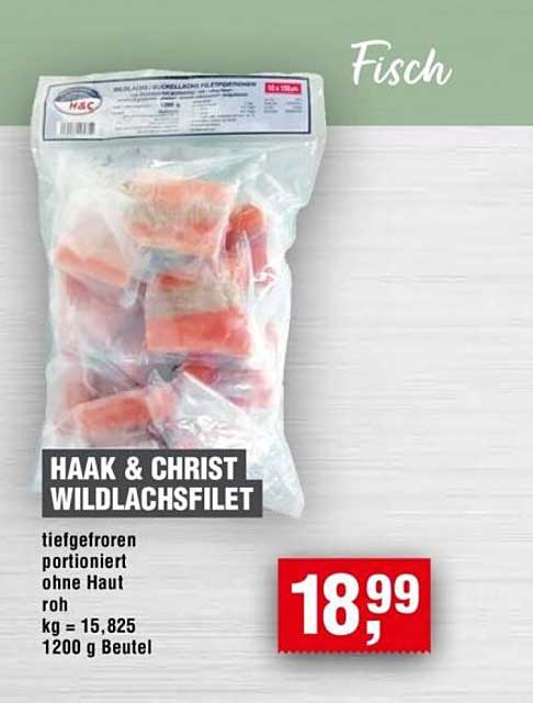 HAAK & CHRIST WILDLAKSFILLET 1200 g Beutel