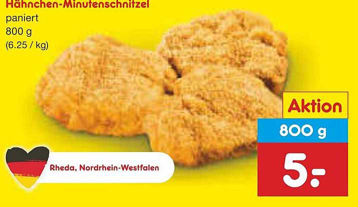 Hähnchen-Minutensteak, panierte 800 g