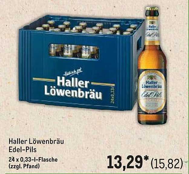 Haller Löwenbräu Edel-Pils 24 x 0,33 l