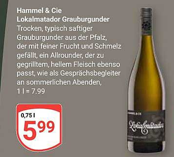 Hammel & Cie Lokalmatador Grauburgunder
