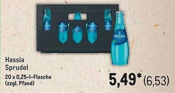 Hassia Sprudel 20 x 0,25-l-Flasche (zzgl. Pfand)