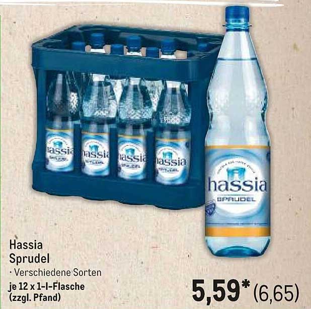 Hassia Sprudel - Verschiedene Sorten