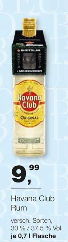 Havana Club Rum, verschiedene Sorten (0,7 l)