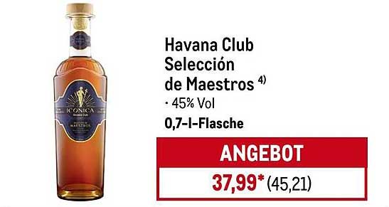 Havana Club Selección de Maestros 0,7 l - 45% Vol