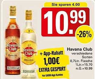 Havana Club verschiedene Sorten 0,7L Flasche