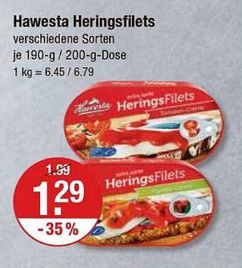 Hawesta Heringsfilets - verschiedene Sorten, je 190-g / 200-g-Dose