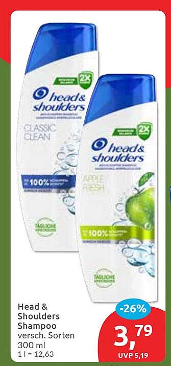 Head & Shoulders Shampoo verschiedene Sorten 300 ml