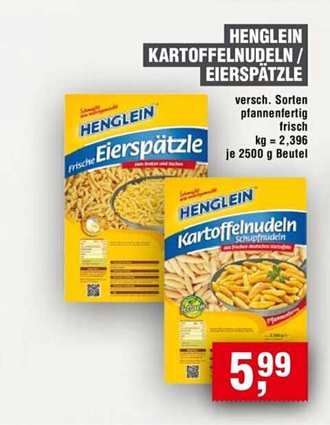 Henglein Kartoffelnudeln / Eierspätzle