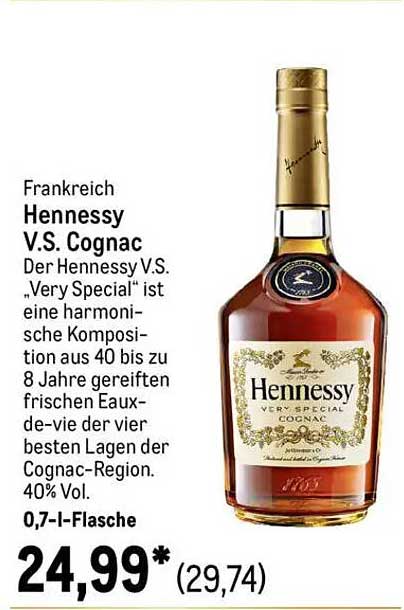 Hennessy V.S. Cognac 0,7 l - Sehr Special