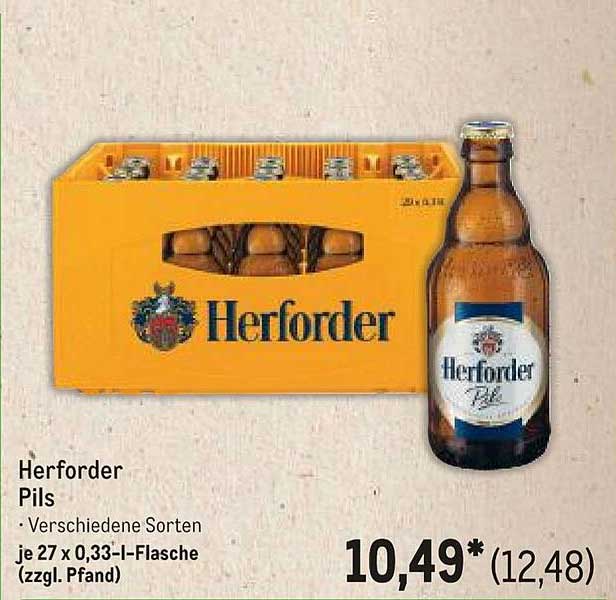 Herforder Pils - Verschiedene Sorten