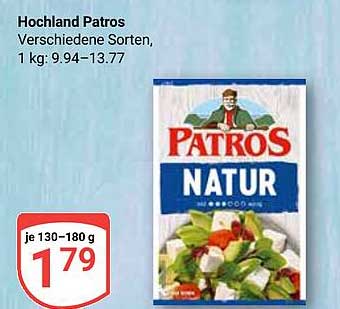 Hochland Patros - Verschiedene Sorten, 130-180 g