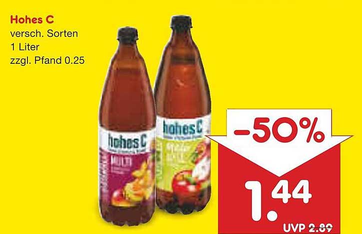 Hohes C - verschiedene Sorten 1 Liter