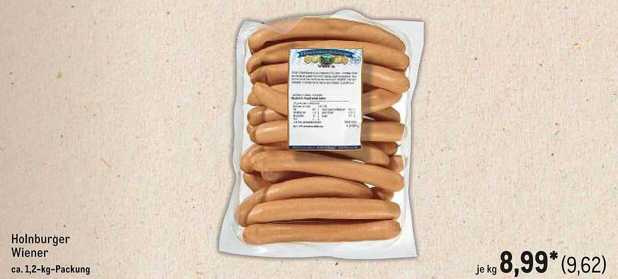 Holnburger Wiener ca. 1,2-kg-Packung
