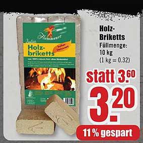 Holz-Briketts 10 kg - Ideal für eine gemütliche Wärme