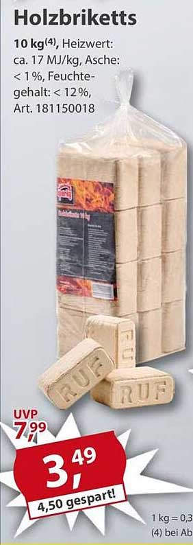 Holzbriketts 10 kg - Premium Heizmaterial für gemütliche Abende