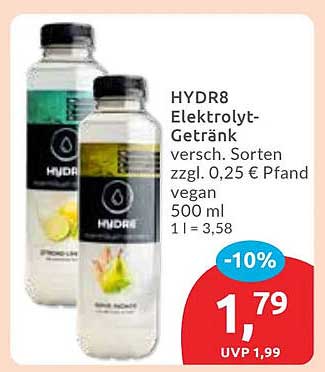 HYDR8 Elektrolyt-Getränk - Erfrischung für jeden Tag