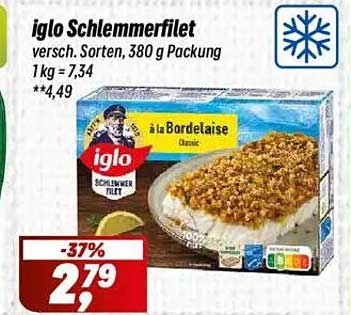 iglo Schlemmerfilet verschieden. Sorten, 380 g Packung