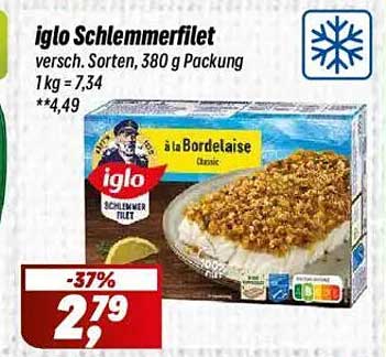 iglo Schlemmerfilet verschiedene Sorten, 380 g Packung