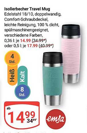 Isolierbecher Travel Mug
