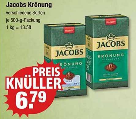 Jacobs Krönung - verschiedene Sorten je 500-g-Packung