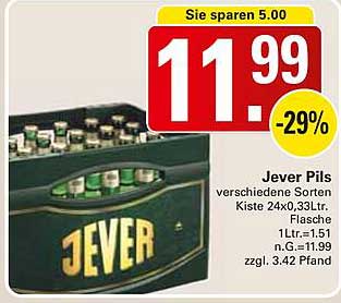 Jever Pils Kiste 24x0,33Ltr.