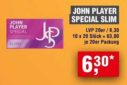 JOHN PLAYER SPECIAL SLIM