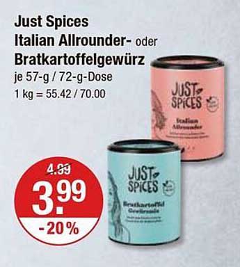 Just Spices Italian Allrounder- oder Bratkartoffelgewürz