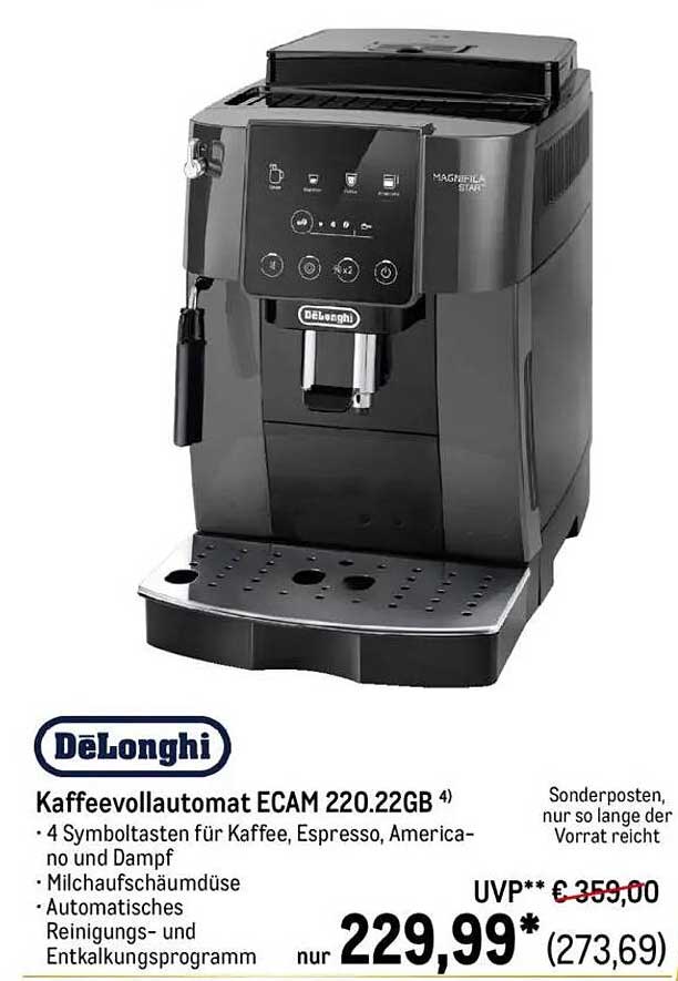 Kaffeevollautomat ECAM 220.22GB von DeLonghi