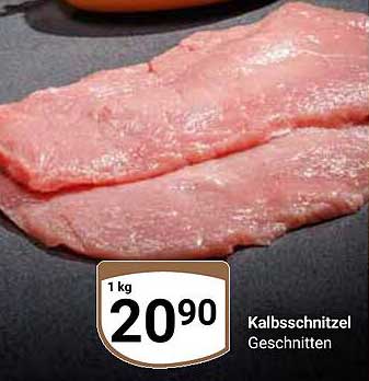 Kalbsschnitzel Geschnitten