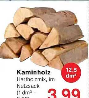 Kaminholz Hartholzmix im Netzsack