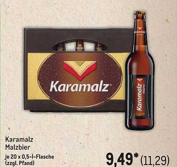 Karamalz Malzbier je 20 x 0,5 l-Flasche (zzgl. Pfand)